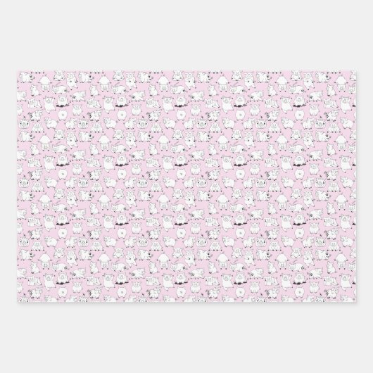 Funny Pigs Having Fun! Geschenkpapier Set (Vorderseite 3)