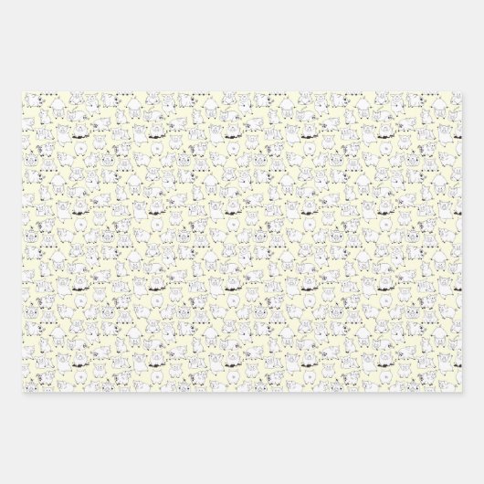 Funny Pigs Having Fun! Geschenkpapier Set (Vorderseite 2)
