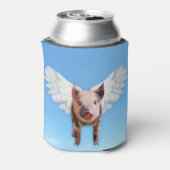 Funny Pigs Might Fly Hold onto Dreams Dosenkühler (Kanne Rückseite)