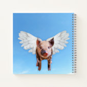Funny Pigs Might Fly Hold onto Dreams  Notizblock (Rückseite)