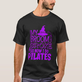 Funny Pilates Halloween Gym Übung Hexen Hat B T-Shirt