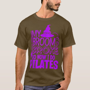 Funny Pilates Halloween Gym Übung Hexen Hat B T-Shirt