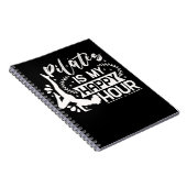 Funny Pilates Instructor Girl Funny Pilates Lover Notizblock (Rechte Seite)