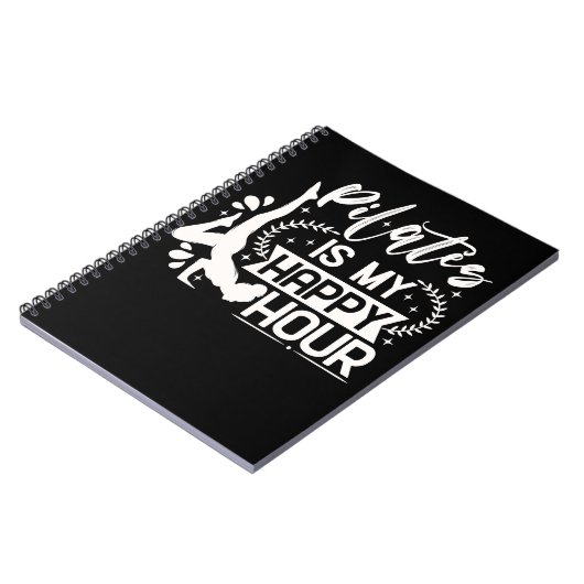 Funny Pilates Instructor Girl Funny Pilates Lover Notizblock (Linke Seite)