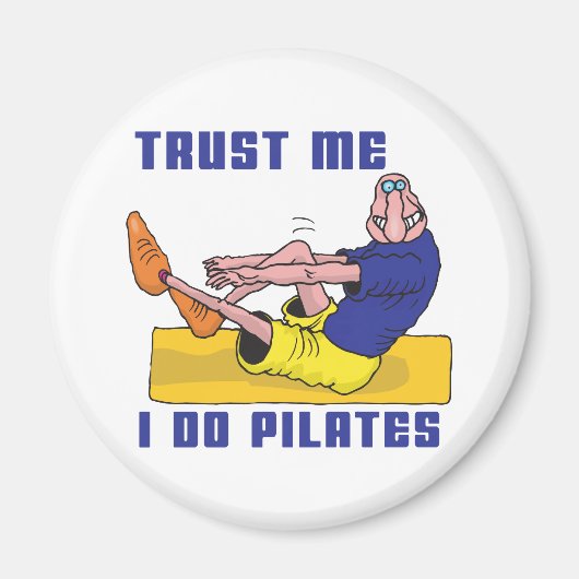 Funny Pilates Magnet (Vorne)