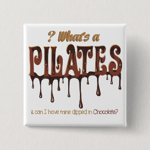 Funny Pilates tauchte in Schokolade Button