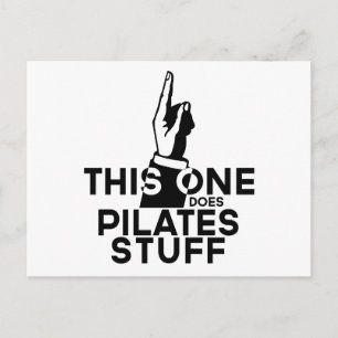 Funny Pilates - Vintag dieses hier Pilates Postkarte