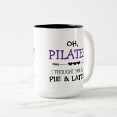 Funny Pilates Zweifarbige Tasse (VorderseiteRechts)