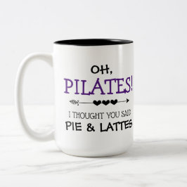 Funny Pilates Zweifarbige Tasse