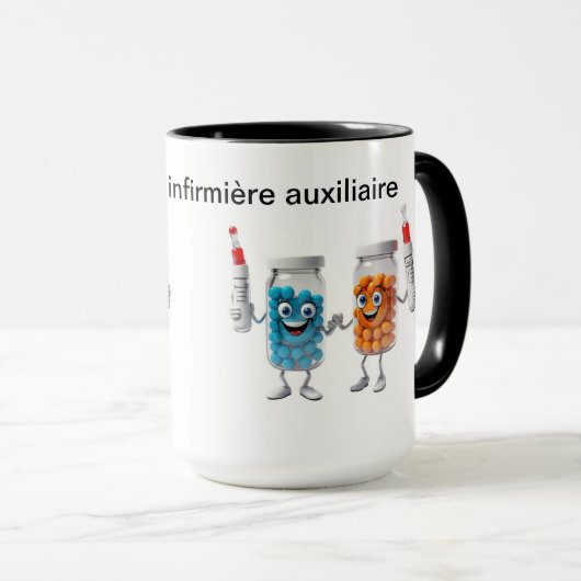 Funny Pill Bottle Mug Tasse (VorderseiteRechts)
