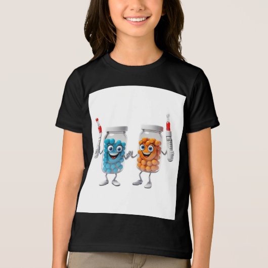 Funny Pill Bottle Tee girls (Vorderseite)