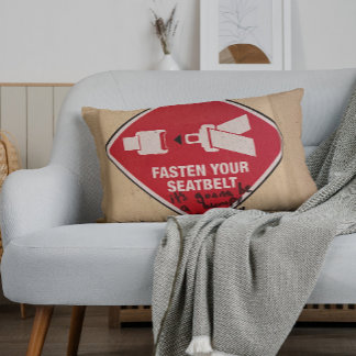 Funny Pillow schnallen Sie sich an, es wird Dekokissen