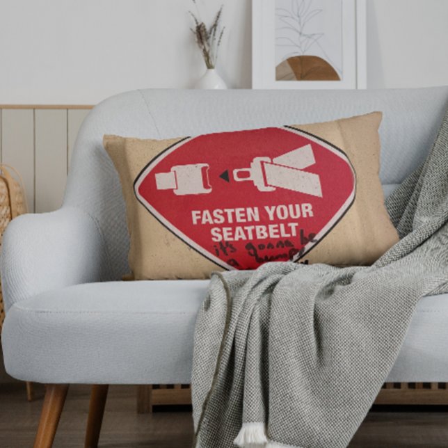 Funny Pillow schnallen Sie sich an, es wird Dekokissen (Von Creator hochgeladen)