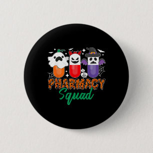 Funny Pills Apotheker Niedlich Halloween Pharmacy Button