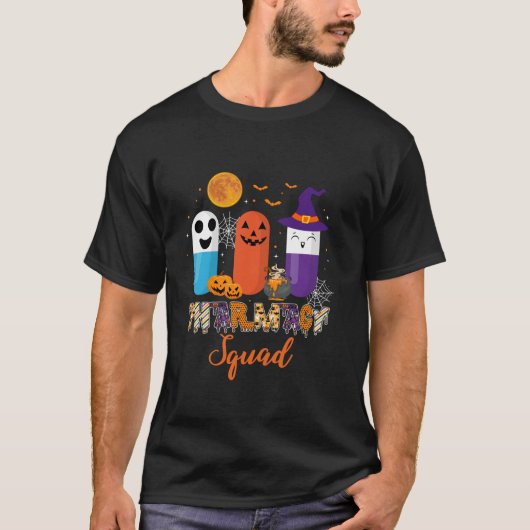 Funny Pills Pharmacy Pharmacist Squad Halloween Co T-Shirt (Vorderseite)