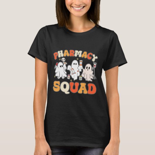 Funny Pills Pharmacy Pharmacist Squad Niedlich Hal T-Shirt (Vorderseite)