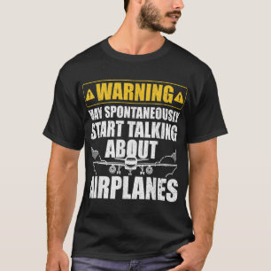 Funny Pilot Art für Frauen Pilot Flugzeug Flugzeug T-Shirt