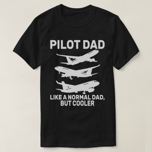 Funny Pilot Art für Vater Pilot Luftfahrzeug T-Shirt (Design vorne)