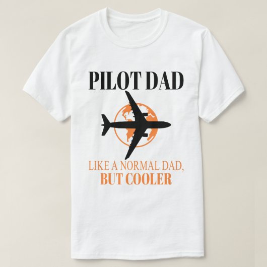 Funny Pilot Art für Vater Pilot Luftfahrzeug T-Shirt (Design vorne)