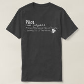 Funny Pilot Definition 5 T-Shirt (Design vorne)
