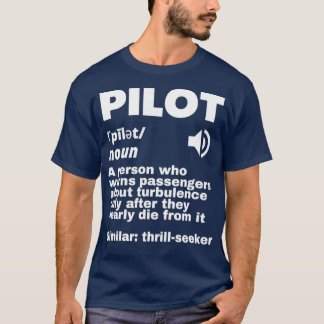 Funny Pilot - Definition Turbulenzen 2 T-Shirt
