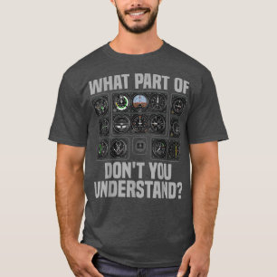 Funny Pilot Design für Frauen Flugzeug Flugzeug T-Shirt