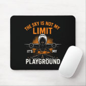 Funny Pilot Flight Flight Flugzeug Pilot Sky Nicht Mousepad (Mit Mouse)