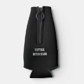 Funny Pilot Skull Airplanes Pirate Spaß | Benutzer Flaschenkühler (Rückseite)