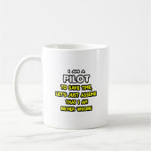 Funny Pilot T - Shirt und Geschenke Kaffeetasse (Links)