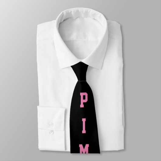 Funny Pimp Black Pink Novelty Krawatte (Gebunden)