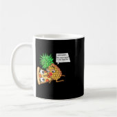 Funny Pineape on Pizza Kaffeetasse (Links)