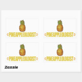 Funny Pineaple Lover Rechteckiger Aufkleber (Blatt)