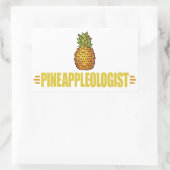 Funny Pineaple Lover Rechteckiger Aufkleber (Tasche)