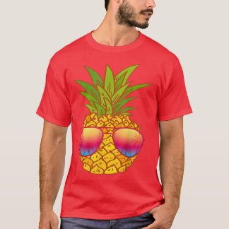 Funny Pineaple Sonnenbrille Art Hawaiian Aloha Haw T-Shirt