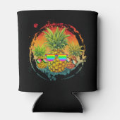 Funny Pineaple Summer Vibes Dosenkühler (Rückseite)