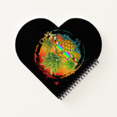 Funny Pineaple Summer Vibes Notizblock (Rückseite)