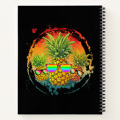 Funny Pineaple Summer Vibes Notizblock (Rückseite)