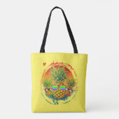 Funny Pineaple Summer Vibes Tasche (Rückseite)