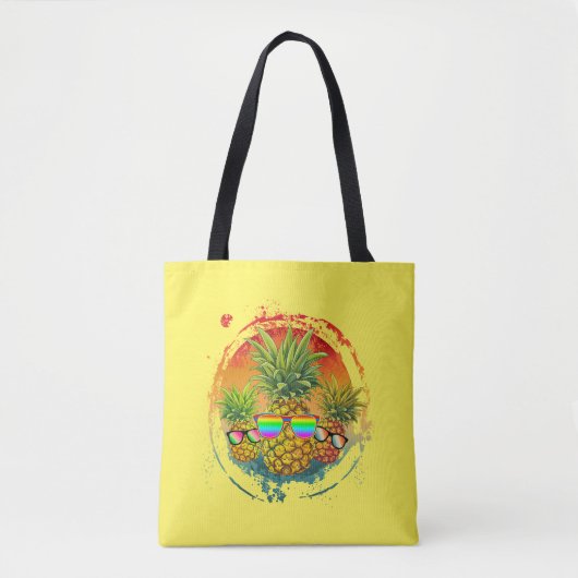 Funny Pineaple Summer Vibes Tasche (Vorderseite)