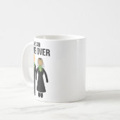 Funny Pineaple Swinger Geschenk Wedding Bride Groo Kaffeetasse (Vorderseite Links)