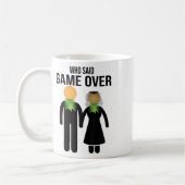 Funny Pineaple Swinger Geschenk Wedding Bride Groo Kaffeetasse (Links)