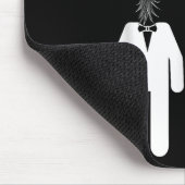 Funny Pineaple Swinger Geschenk Wedding Bride Groo Mousepad (Ecke)