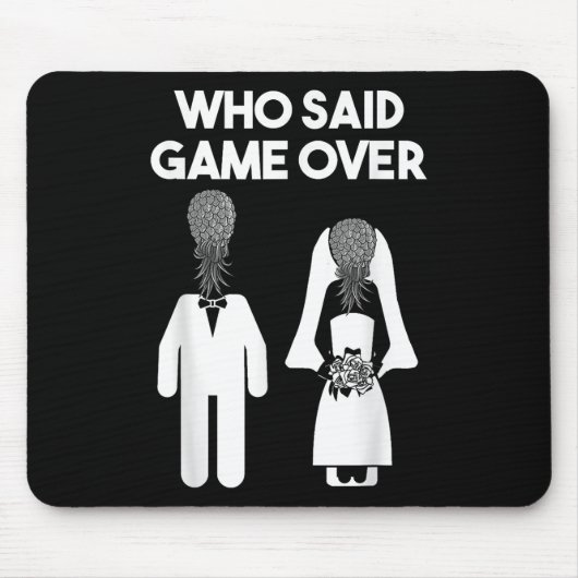 Funny Pineaple Swinger Geschenk Wedding Bride Groo Mousepad (Vorne)