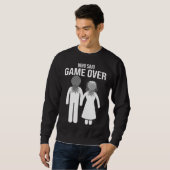 Funny Pineaple Swinger Geschenk Wedding Bride Groo Sweatshirt (Vorne ganz)