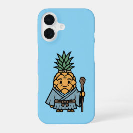 Funny Pineapple Sensei Master Samurai Illustration iPhone 16 Hülle