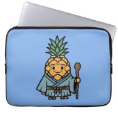 Funny Pineapple Sensei Master Samurai Illustration Laptopschutzhülle (Vorderseite)