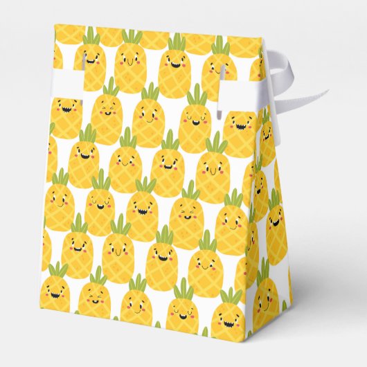 Funny Pineapse Favor Box Geschenkschachtel (Rückseite)