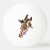 Funny Ping Pong Balls Playful Giraffe Tischtennisball (Rückseite)