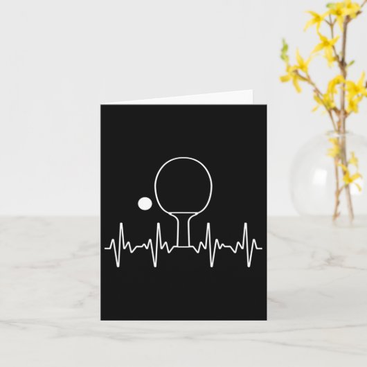 Funny Ping Pong Geschenk für Männer Frauen Tischte Karte (Gelbe Blume)