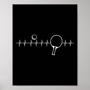 Funny Ping Pong Geschenk für Männer Frauen Tischte Poster
